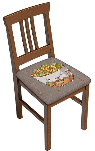 Egg Cup Noodle Chair Seat Covers Dining Room Chair Seat Covers with Ties Chairs Stretch Kitchen Slipcovers Covers Removable Washable Chair Covers for Bar Wedding Party Decor