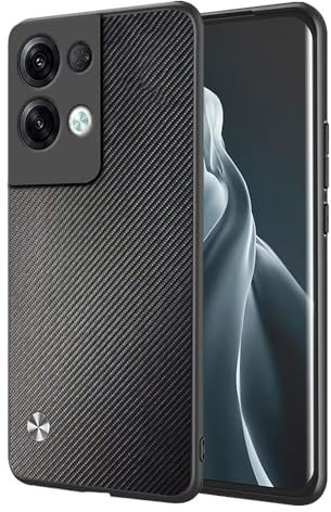 EASSGU Custodia per OPPO Reno8 Pro 5G (6.7 Inches), Cover per Telefono in Stile Business con Retro in PU Pelle - Kevlar