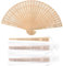 BEXOA 20 Pcs Personalised Hand Fans Folding - Custom Engraved Text Wooden Wedding Fans Party Favours Bridal Shower Gifts for Guests (20)