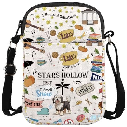 Lorelei Rory Fans Messenger Bag von Stars Hollow TV Show inspirierte Umhängetasche Lukes Diner Geschenk, Stars 1779 Cross, medium