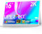 UPERFECT Monitor Portátil 2K 16 Pulgadas, Pantalla QHD 2560x1600 1200:1 500 Nits 16:10, HDMI Estándar & 2 Puertos USB-C, Screen Mate IPS Eye Care, Borde Estrecho con Marco de Metal, VESA & Smart Cover