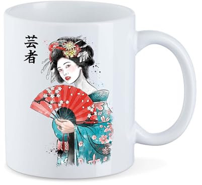T-Nerds - Geisha - Tasse Mug Kaffeetasse Teetasse - Weiß