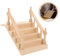 IWOWHERO Miniatur Treppe Für Puppenhaus Holz Stufenmodell Dekoration Für Mini-häuser Sicher Und Glatt Perfektes Spielzeug Kreativität Und Handfertigkeit
