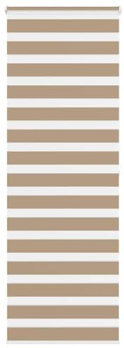 vidaXL Zebra Blind Sand Brown 80x200 cm Fabric Width 75.9 cm Polyester