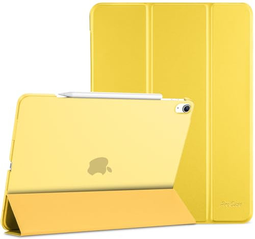 ProCase Funda para iPad Air 13 M3 2025 / M2 2024 A3268 A3269 A2898 A2899 A2900, Carcasa Delgada Smart Cover para Nuevo Aire 13 Pulgadas -Amarillo