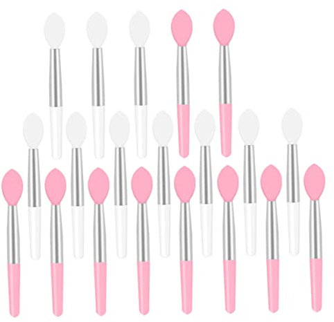 FRCOLOR 20stücke Silikon Lippenpinsel Mini Lippenstift Weiche Kopf Lippenmaske Pinsel Tragbare Make-up Pinsel Für Frauen