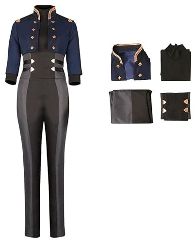 Ubaywey Caitlyn Kostüm Frauen Cosplay Erwachsene Halloween Karneval High Waisted Outfits Anzug Damen