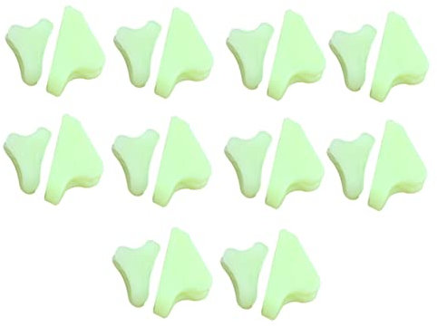 Milisten 40 Stück Fluoreszierende Zeltseilschnallen Dreieckige Leuchtende Seilclips Für Nachtsicherheit 10Mm Praktisch Für Camping Wandern Und Outdoor-Aktivitäten