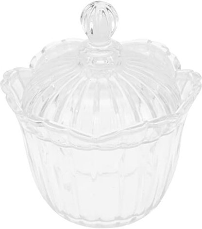 Vaguelly Kasten Desktop-lebensmittelbehälter Farbe Container Geformt Süßigkeitenbehälter Mit Deckel Apotheker Abdeckung Farbig Klein Süße Gläser Transparent Glas