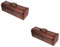 DEARMAMY 2pcs Vintage Wooden Wine Box Durable Wood Wine Bottle Carrier for Weddings Birthdays Christmas Celebrations Craftsmanship