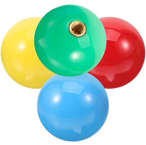 Alipis 4pcs Joystick Ball Handle Replacement for Game Controllers Compatible with Sports Racing Fighting Games Easy Installation Gaming Console Accessory