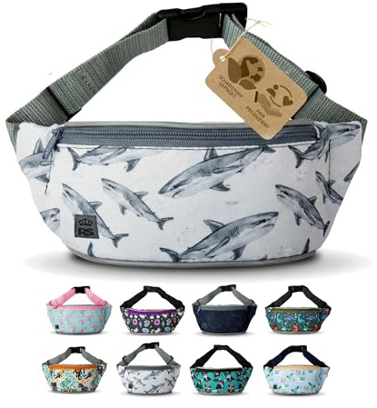 Bauchtasche Hüfttasche Gürteltasche für Kinder 4-8 Jahre - Kindergürteltasche mit verstellbarem Hüftgurt - leicht kompakt, abwaschbares Robustes Material (Modell 17)