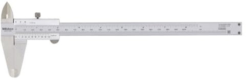Mitutoyo 530-114 - Calibre de precisión con tornillo de bloqueo, DIN 862, 0-200 mm, 1 unidad