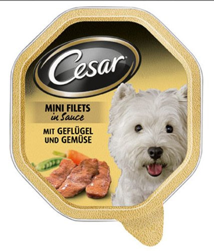Cesar | Landküche mit Geflügel & Gemüse in Sauce | 24 x 150 g