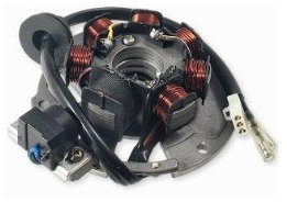 Lichtmaschine inkl. Grundplatte für CPI - Import für CPI/Keeway/China 2-Takt, (3 Pins / 3 Einzelkabel)