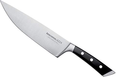 Tescoma 884530 Azza Coltello Cuoco, Acciaio Inossidabile, Nero, 20 cm, 1 Pezzo