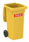 Sulo Contenedor de Basura de 120 L, Color Amarillo, 55.5 x 50.5 x 101 cm