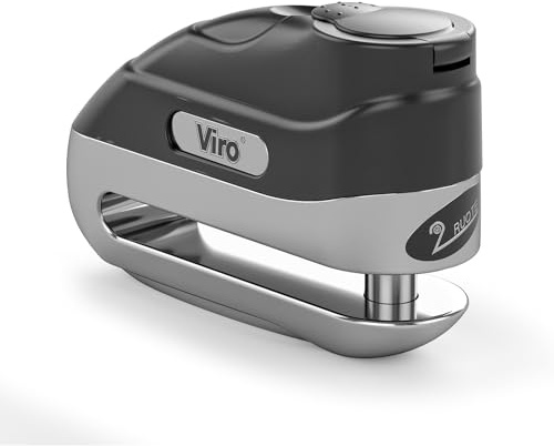 Viro 153.47 HAMMER - Candado de disco (10 mm, acabado cromado)