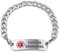 Bling Jewelry Personalisierte Identifikations-Medizinische Id Miami Cuban Link Armband Für Männer, Edelstahl, 8,5 Zoll, Individuell Graviert