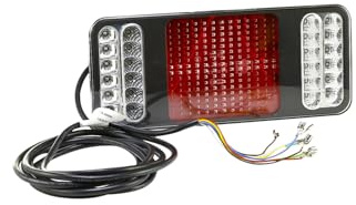 HELLA 2VP 345 900-141 Rearlight - Coluna - LED - 24V - mounting/Bolted - Lens Colour: Crystal clear - LED colour: Red/White/Yellow - Cable: 500mm - Plug: Blade Terminal Sleeve - right - Quantity: 1