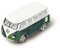 BRISA VW Collection - Volkswagen Kühlschrank-Büro-Pinnwand-Magnet im T1 Bulli Bus 3D Mini Modell (Classic Bus/Grün)