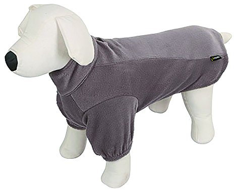 Kerbl Pet 80616 Fleecemantel Bern, Größe M, 40 cm, grau