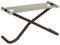 Snooze Garten Fußhocker, beige indisch braun Sitzfläche EMU-Tex beige LxBxH 72x32x43cm Gestell Stahl indisch braun klappbar