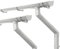 INEFA 2x Kit Gouttière abris de Jardin 5m 100mm PVC Semi-Circulaire Blanc Deux Toits