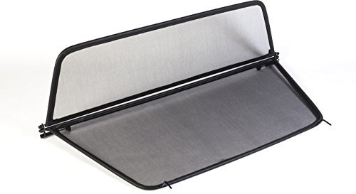 Tief-Tech Windschott für Saab 9-3 Cabrio ab 2004 - Klappbar - mit Schnellverschluss – Schwarz | Windabweiser | Windblocker | Wind Deflector