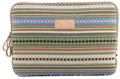 Laptop Sleeve 360° Protective Bohemian&Ethnic Case Cover with Two Lateral Pockets Zipper 11.6 Inch Sleeve Bag for MacBook/Laptops/Notebooks/Ultrabooks/Netbooks,Yellow