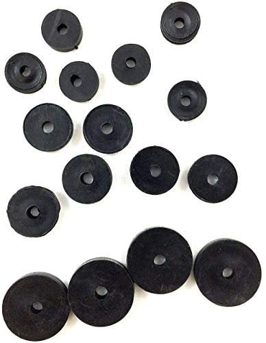 Surtido de goma plana paquete de 13 arandelas de grifo de 3/8 o 1/2 o 3/4 para grifos de lavabo o baño, sellos de ducha de tamaño
