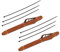 BESPORTBLE 2 Sets Fahrradkettenschutz Rahmen Kettenstrebenschutz Kunststoff Mountainbike Kettenpolster angebracht Aufkleber (Orange)