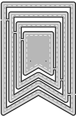 Haijun Stanzschablonen Stanzschablone Banner Craft Die Metal Cutting Dies Cut Für DIY Paper Card Making Scrapbooking