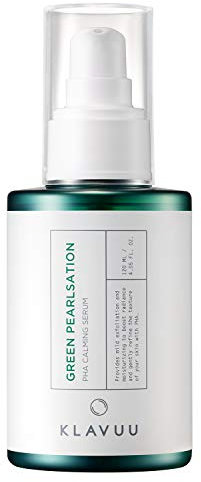 KLAVUU Green Pearlsation PHA Calming Serum, Mild peeling serum with moisture balance for face, Gentle formula confirmed by clinical irritation test, PHA and Teatree extract contained, 120ml/4.05 fl.Oz
