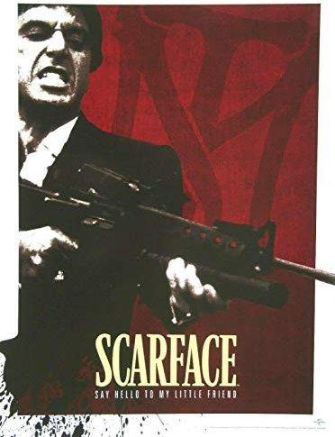 Pyramid SCARFACE KUNSTDRUCK ART PRINT BLOOD RED SAY HELLO TO MY LITTLE POSTER