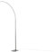 KHG | Stehlampe in Silber aus Metall | Leuchtmittel: LED | Maße: 18,0cm B x 155,0cm H | Funktion: 3-Stufen-Touchdimmer | 1-flammige Basic Stehleuchte fürs Wohnzimmer