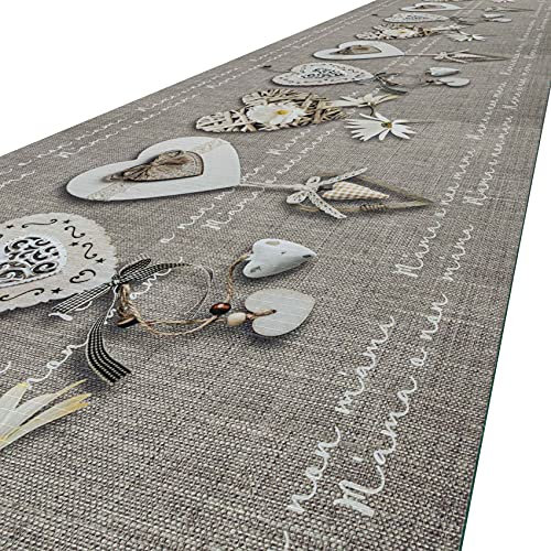 ANRO Küchenteppich Küchenläufer Teppich Läufer Küche waschbar rutschfest Mama Abwaschbar 160 x 52cm