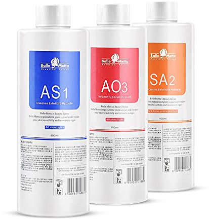 ADrivWell Aqua Peeling Solution AS1 SA2 AO3 facial Skin Care Dermabrasion facial Serum Cleaning Liquid 400ml For Hydra aqua peel machine