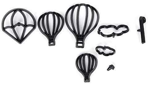 Tagliabiscotti, 2 set da 8 pezzi Set di plastica sicura per mongolfiera Taglierina per stampini per torte Divertenti formine per biscotti per la cottura in cucina