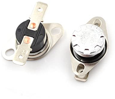 5 termostatos KSD301 de 40 °C/60 °C/85 °C/95 °C/105 °C normalmente abierto/cerrado, interruptor de temperatura para microondas, horno, cafetera, 250 V 10 A (85 ℃/185 °F)