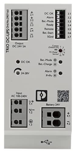 Phoenix Contact TRIO-UPS DIN-Schienen USV Stromversorgung 120W, 24V dc / 5A, Modbus RTU