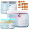 KESTAR 30 Pcs Mason Jar Zipper Bags, Reusable Food Saver Storage Bags Snacks Zipper Sealed Bags Fresh Bags (Style02 30 PCS)
