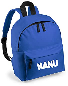 Los Eventos de la Tata - Mochila infantil (Azul, Personalizada)