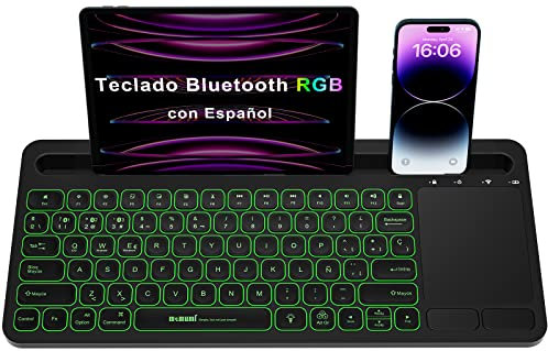 memumi Wireless Keyboard with touchpad in Spanish