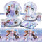 Frozen 81 PC Birthday Party Supplies - Tableware Set Includes 40 Plates, 20 Napkins, 20 Cups, 1 Tablecover for Boys Girls Birthday Party, Baby Shower Decorations