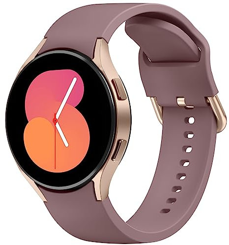 Bracelet pour Samsung Galaxy Watch 5/4 40mm 44mm/Samsung Galaxy Watch 5 pro 45mm/Galaxy Watch 4 Classic 42mm 46mm pour Femme Homme,20mm Bracelet pour Samsung Galaxy Watch 5/4(Fumée Violette)