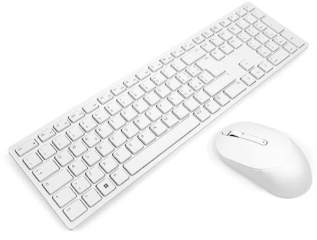 Dell KM5221W White ITALIAN Pro Wireless Keyboard & Mouse Combo Bundle