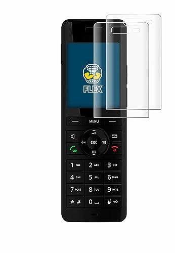 BROTECT Schutzfolie für AVM Fritz!Fon X6 Black | 2 Stück Transparenter Displayschutz Made in Germany Klare Full-Screen Folie Full-Cover 3D Curved Montage Kit