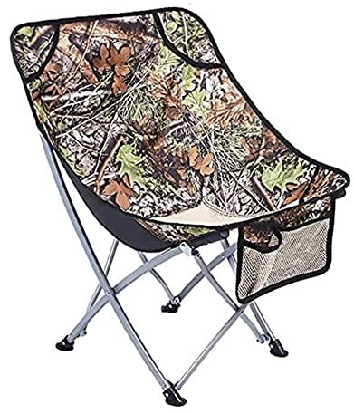 EyeWeb Klappstuhl für den Außenbereich, Campingstuhl, Lounge, Campinghocker, Strandstuhl für den Außenbereich, tragbare Angelstühle mit Stauraum, Rucksack-Klappstühle (Farbe: Blau-B) (Braun) Hopeful