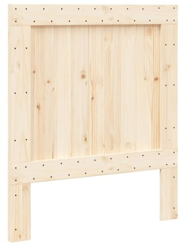 vidaXL Kopfteil, Bettkopfteil mit Holzrahmen, Betthaupt für Bett Einzelbett, Holzkopfteil Bettzubehör Schlafzimmer, 80x104cm Massivholz Kiefer
